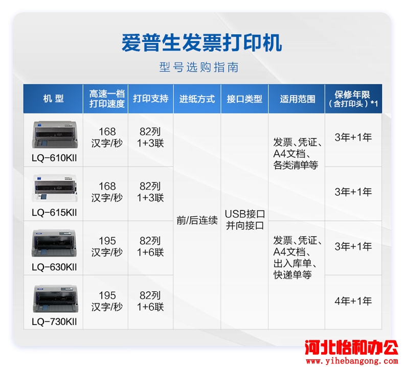 爱普生针式发票打印机