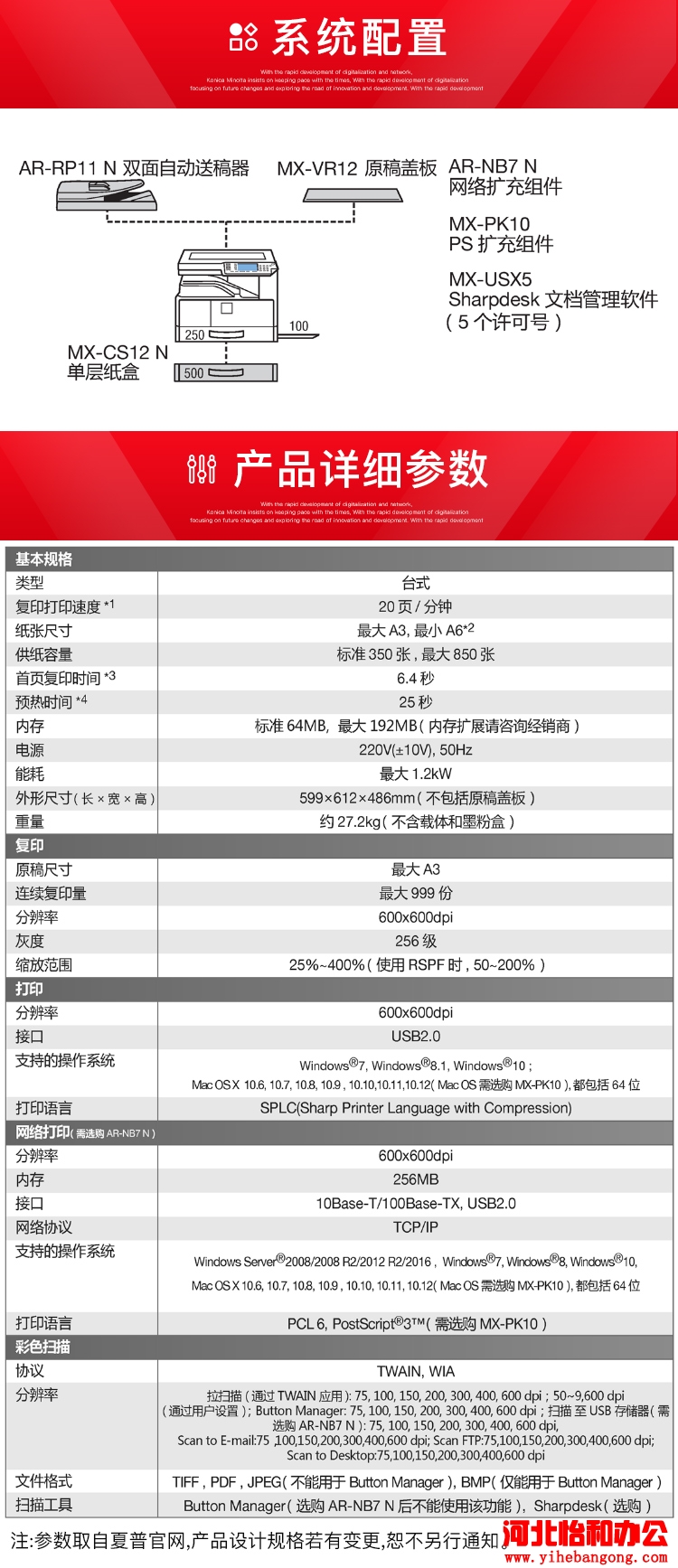 夏普2048NV设置IP地址